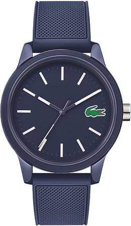 Lacoste 12.12. Analogue Quartz Watch For Men With A Stylish Silicone Bracelet And Petit Piqué Texture - Best Deal Finder