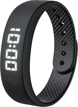 Gosasa Lightweight LED Digital Sport Watch Waterproof Fitness Tracker with Calorie Counter, Pedometer, Vibrating Alarm, USB Rechargeable Silicone Wristband for Men Women, Black على Amazon.ae - متتبع الأسعار