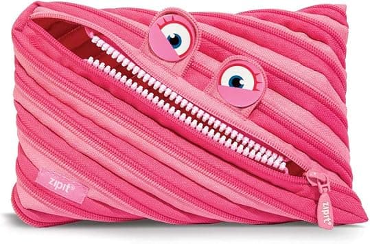 ZIPIT Girls' Jumbo Pencil Case, Pink, 9.06" x 0.78" x 5.91" on Amazon.ae - Price Tracker