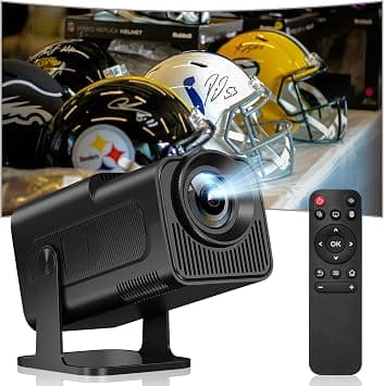 Mini Projector with WiFi and Bluetooth 150-Inch Portable Outdoor Projector 1080P 4K Support WiFi 6 Auto Keystone Smart Movie TV Projector for Bedroom on Amazon.ae - Price Tracker