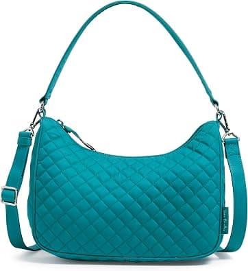 Vera Bradley Women's Cotton Frannie Crescent Crossbody Purse - Best Deal Finder