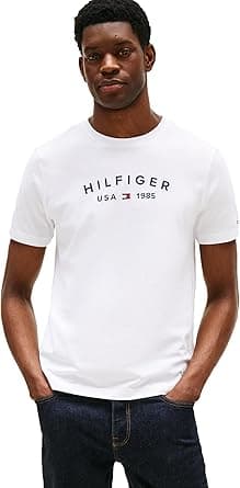 Tommy Hilfiger mens Short Sleeve Cotton Graphic T-shirts With Printed Logo Short Sleeve Cotton Graphic T-shirts With Printed Logo (pack of 1) on Amazon.ae - Price Tracker