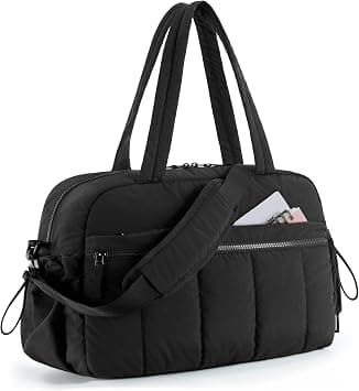 BAGSMART Gym Bag for Women, Duffle Bag for Travel with Wet Pocket, Lightweight Carry on Weekender Duffel, Water Resistant, Medium-Camel, Medium, Gym Bag on Amazon.ae - Price Tracker