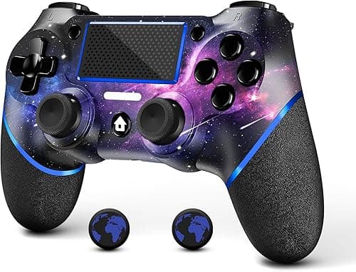 AceGamer Wireless Controller for PS4, Game Controller for Ps4 with Double Vibration,Touchpad, Stereo Headphone Jack, Six Axis Motion Control, Compatible with Ps4/Slim/Pro Console (galaxy) on Amazon.ae - Price Tracker