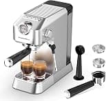 KitchenBoss Compact Espresso Machine: Espresso Machine for Home, Express Coffee Maker 15 Bars with Foamer, 1.2L Removable Tank - Best Deal Finder