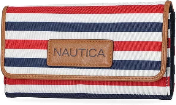Nautica womens The Perfect Carry All Money Manager Wallet Organizer with RFID Blocking Wallet, Americana, One size on Amazon.ae - Price Tracker