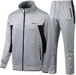 Men's Casual Tracksuit Long Sleeve Sweatsuit Athletic Set Full Zip Running Jogging Sports Jacket and Pants - Best Deal Finder