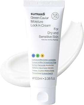Green Caviar Moisture Lock In Cream, Moisturizer for Sensitive Dry Skin, Deep Hydration, Calming & Barrier Support, Niacinamide, Panthenol, Fragrance-Free, Korean Skin Care | 100ml / 3.38 fl oz - دليلك لأفضل العروض