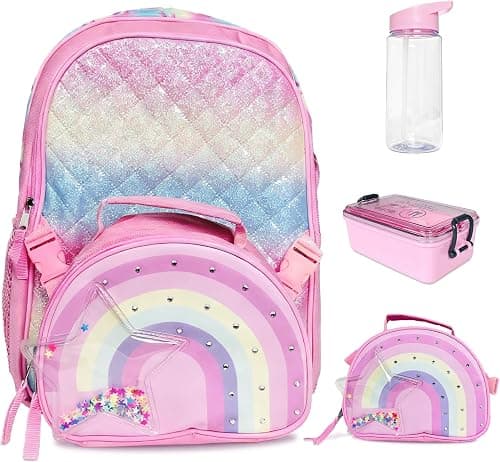 SOOO GOOD Kids Backpack with Detachable Insulated Lunch Bag, Large Capacity Waterproof School Bag with Lunch Box and Water Bottle, Backpack for School Travel Hiking on Amazon.ae - Price Tracker