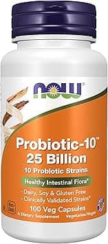 Now Foods Probiotic-10 25 Billion 100 Veg Capsules - Amazon.ae Price Tracker
