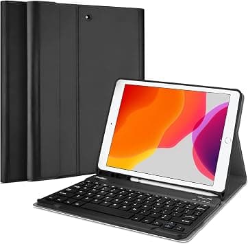 ProCase Keyboard Case for iPad 10.2" (9/8/7th Gen) & Air/Pro 10.5", Black | Wireless Detachable Keyboard with Auto Sleep/Wake for iPad 10.2 (2021-2019) & iPad Air/Pro 10.5 (2019/2017) on Amazon.ae - Price Tracker