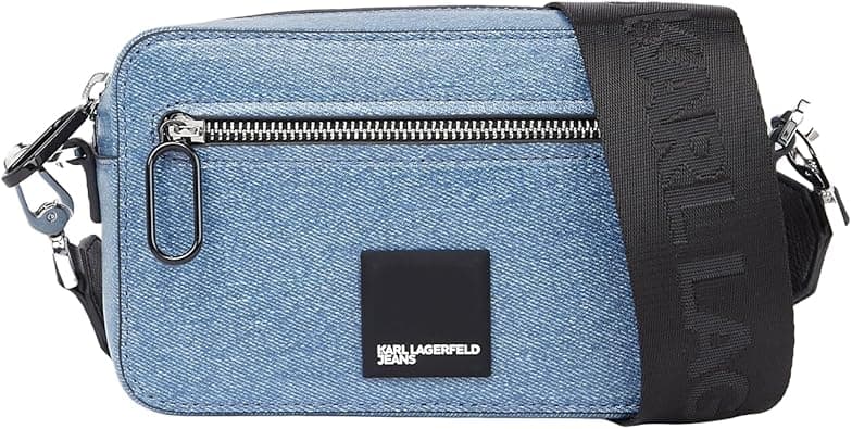 KARL LAGERFELD JEANS Women's Box Logo Camera Bag, Coated Blue on Amazon.ae - Price Tracker
