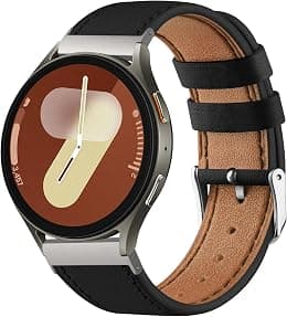 Leather Strap for Samsung Galaxy Watch 7 Band 40mm 44mm, Galaxy Watch FE Bands 40mm, 20mm Leather Replacement Band for Galaxy Watch 7 Women Men - Amazon.ae Price Tracker