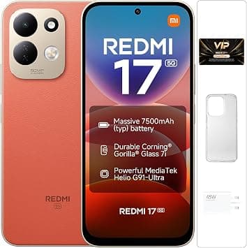 REDMI 17 5G Smartphone Orange 4+128GB,Massive 7500mAh (typ) battery on Amazon.ae - Price Tracker