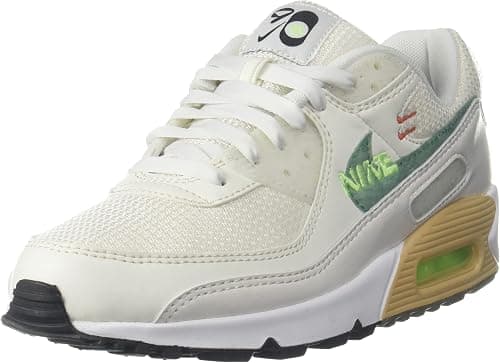 Nike Women's WMNS Air Max 90 Low-Top Sneakers, Multicolor Stardust/Taupe Gre-silt Red-White على Amazon.ae - متتبع الأسعار
