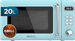 Cecotec Digital Microwave with Grill of 20 L Proclean 5110 Retro Blue. 700 W in 5 levels, Timer up to 60 minutes, 8 Programs and Defrost, Vintage Design in Blue - Amazon.ae Price Tracker