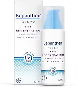 Bepanthen Derma Regenerating Night Moisturizer Face Cream 50 ml, Moisturizer Face Care, Night Cream For Rough & Very Dry Skin على Amazon.ae - متتبع الأسعار