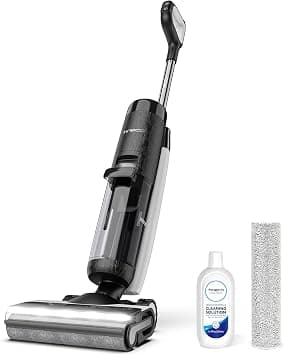 Tineco Floor ONE S7 PRO Smart Cordless Wet and Dry Vacuum Cleaner for Hard Floors, LCD Digital Display, Long Run Time, Space Saving Design, Ideal for Sticky Dirt and Pet Hair - متتبع أسعار Amazon.sa