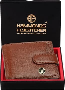 HAMMONDS FLYCATCHER Wallet for Men Leather Original, Mens Wallet, Leather Wallets for Men Stylish, Bi-Fold Wallets for Man, 5 Card Slots, Easy Access Card Slots, Coin Pocket, Mens Gift - Tan on Amazon.ae - Price Tracker