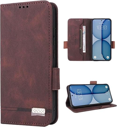 COQUE Motorola Moto G77 5G Cell Phone Case,Built-in Magnetic Flip Protective Case,Card Slot Design for Motorola Moto G77 5G Brown on Amazon.ae - Price Tracker