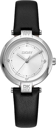 DKNY Essential Mini Round Shape Wrist Watches for Women, 28 mm Case Size, Silver/Black on Amazon.ae - Price Tracker