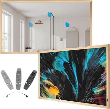 43-Inch Smart Mirror TV with Champagne Gold Aluminum Frame, webOS Smart TV ThinQ AI Voice Control, Built-in Streaming Apps ATSC Digital Tuner for Kitchen, Living Room on Amazon.ae - Price Tracker