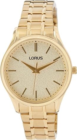 Lorus RG220WX9 Women's Analogue Quartz Watch with Metal Strap, gold, Bracelet - Best Deal Finder