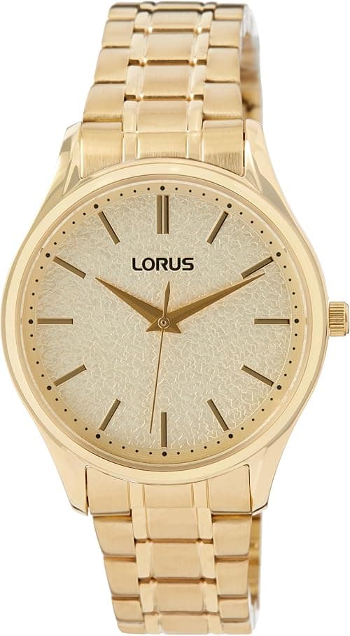 Lorus RG220WX9 Women's Analogue Quartz Watch with Metal Strap, gold, Bracelet على Amazon.ae - متتبع الأسعار