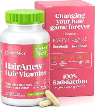 HairAnew (Unique Hair Growth Vitamins with Biotin) - Tested - for Hair, Skin & Nails - Women & Men - Addresses Vitamin Deficiencies That Could Be The Cause of Hair Loss/Lack of Regrowth (1) on Amazon.ae - Price Tracker