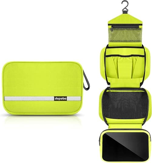Travel Toiletry Bag for Women, Dopp Kit for Men, Waterproof Makeup Bag Shaving Bag with Hanging Hook, Portable Toiletry Organizer for Traveling and Camping on Amazon - Best Deal Finder