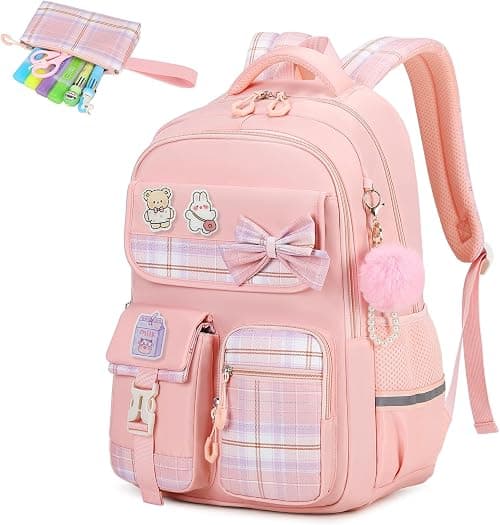 MOONBABY Girls Backpack, Kawaii Kids Backpack for Girls School Bags for Middle School Students - Book Bag for School on Amazon.ae - Price Tracker