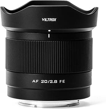 VILTROX 20 mm f2.8 FE, 20 mm f/2.8 e mount lens full format for Sony e mount, AF wide angle lens for Sony e Mount a7cr a7cii a7c a6700 zv-e100 a6600 a6400 a7iv a7ii on Amazon.ae - Price Tracker