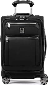 Travelpro Platinum Elite Softside Expandable Checked Luggage, 8 Wheel Spinner Large Suitcase, TSA Lock, Men and Women - Best Deal Finder