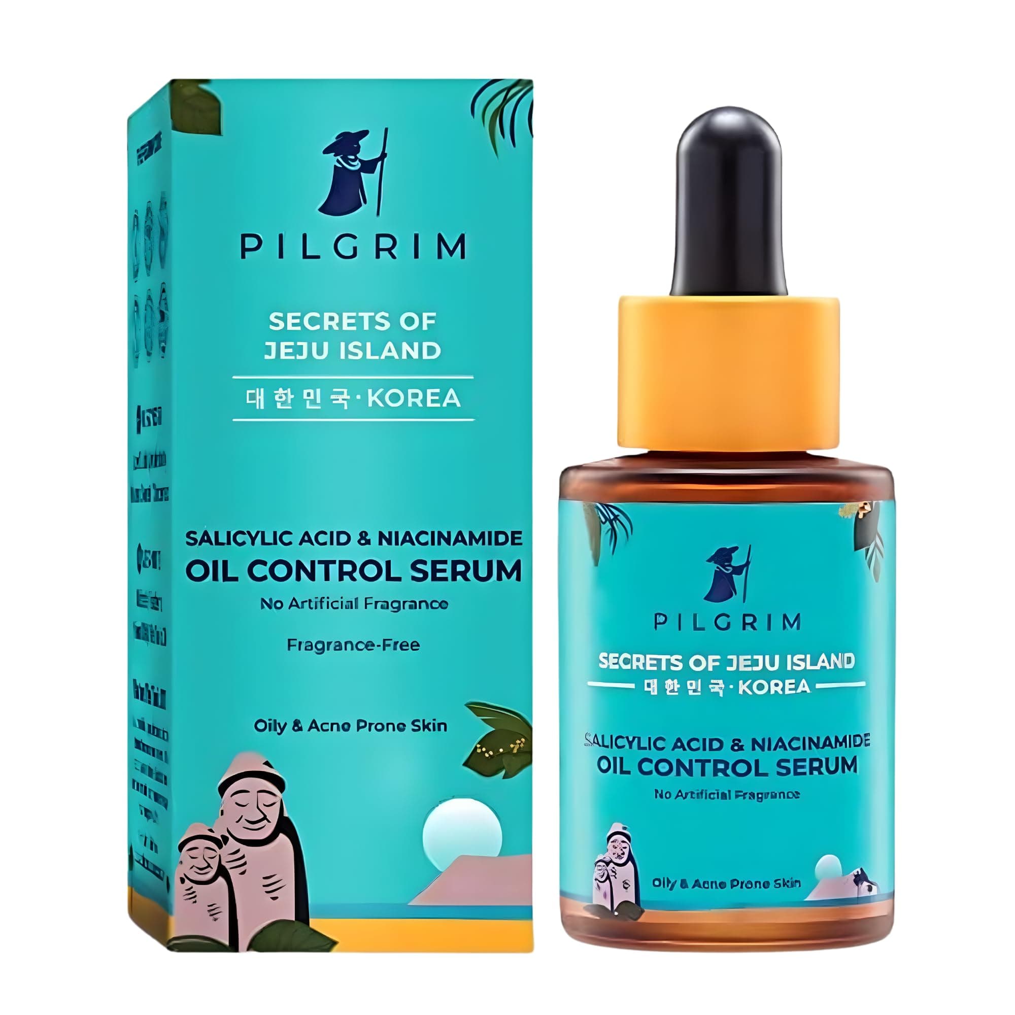 Pilgrim 2% Salicylic Acid + 3% Niacinamide Oil Control Serum For Oily & Acne-Prone Skin For Unisex Of All Skin Types, Korean Skin Care, 30 ml (Pack of 1) on Amazon.ae - Price Tracker