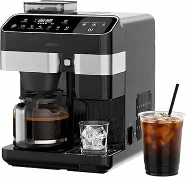 LePresso Fully Automatic Coffee Machine and Ice Maker, Built-In Adjustable Grinder Espresso Machine, Ice & Hot Coffee Maker, Touch Control Bean to Cup Coffee Machines, 1300W Power, 2.6L Capacity on Amazon.ae - Price Tracker