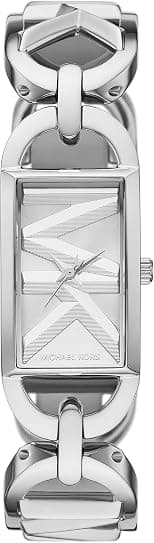 Michael Kors MK Empire Women's Watch, Rectangular Stainless Steel Watch for Women with Steel or Leather Band - Best Deal Finder