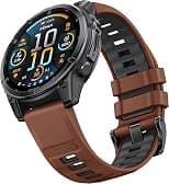 Dado Double Color Silicone Band 26 mm width Compatible with Garmin Fenix 8 | Fenix 7X | Fenix 6X | Fenix 5X | Fenix 5P | 5 Plus | Fenix 6X Pro | Tactix 7 Pro | Enduro 2 | Mk2i/3i - Best Deal Finder