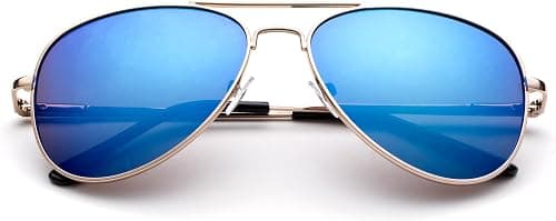 Polarized Kids Teens Juniors Aviator Polarized Sunglasses Stainless Steel Frame Spring Hinge UV Protection on Amazon.ae - Price Tracker