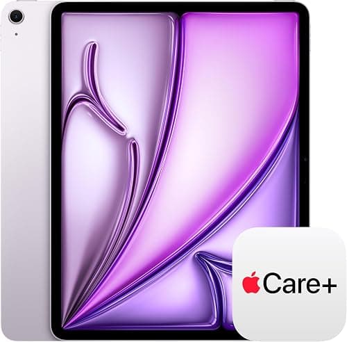 Apple iPad Air 13-inch (M4): Liquid Retina Display, 512GB, 12MP Front/Back Camera, Wi-Fi 7 with Apple N1, Touch ID, All-Day Battery Life — Purple with AppleCare+ on Amazon.ae - Price Tracker