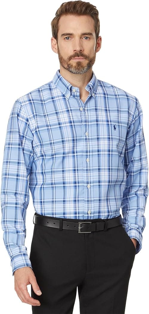 POLO RALPH LAUREN Men's Classic Fit Plaid Oxford Shirt on Amazon.ae - Price Tracker