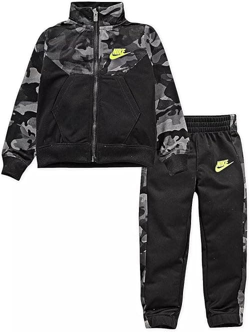 Nike Baby Boys' Therma Dri-Fit 2-Piece Tracksuit & Pants Set (Black(86F279-023)/Volt, 6) on Amazon.ae - Price Tracker