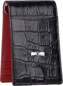 URBAN FOREST Eddy Black/Red Money Clip Leather Wallet for Men on Amazon.ae - Price Tracker