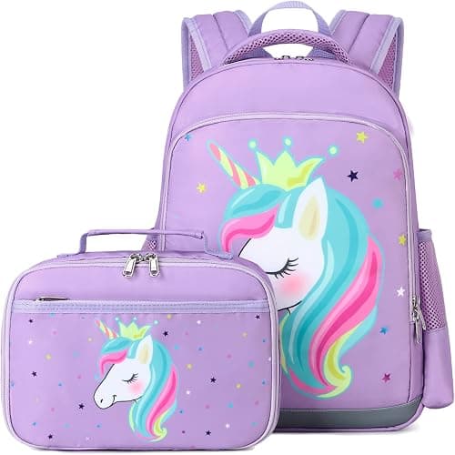 OctSky Rainbow Girls Backpack, Kid Backpacks for Girls Cute Lightweight Bookbag with Lunch Bag Rainbow on Amazon.ae - Price Tracker