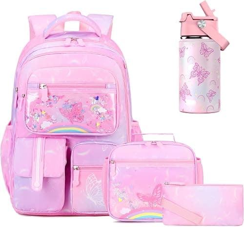 ACESAK Kids School Backpack for Girls, Mermaids Bookbag Backpack with 14OZ Kids Water Bottle on Amazon.ae - Price Tracker
