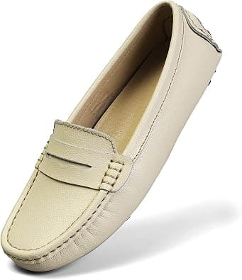 Artisure Women's Classic Genuine Leather Penny Loafers Driving Moccasins Casual Slip On Boat Shoes Fashion Comfort Flats on Amazon.ae - Price Tracker