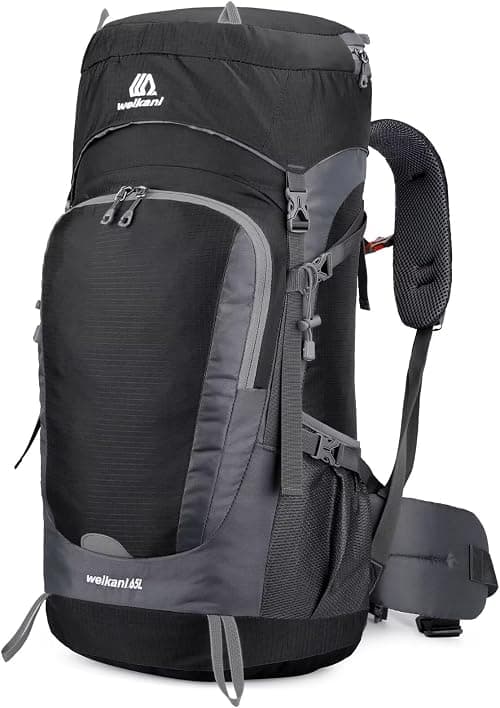 65L Hiking Backpack with Rain Cover Lightweight Camping Daypack Large Trekking Backpack for Men Women Waterproof Rucksack for Outdoor Travel Hiking Trekking Camping Sport on Amazon.ae - Price Tracker
