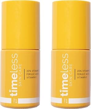 Timeless Skin Care Vitamin C Serum with Vitamin E & Ferulic Acid - Serum - for Oily & Dry Skin - Fragrance-Free - 1 Fl oz (Pack of 2) - Best Deal Finder