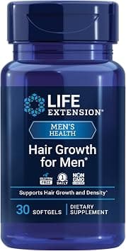 Life Extension Hair Growth for Men, ActriSave® Prickly pear and Black Rice, VI-SPO® Saw Palmetto, Supports Hair Growth, Fullness and Density, Non-GMO, 1-Daily, Gluten-Free, 30 softgels on Amazon.ae - Price Tracker