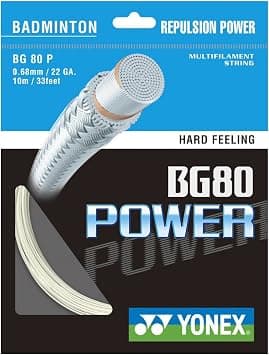 Yonex BG80 Power Badminton Strings 10MTR, White - Best Deal Finder