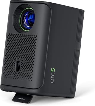 Lumio Arc 5 Portable Home Projector | Official Google TV with Netflix | Native 1080p Full HD | 4K Support | 200 ANSI Lumens | Auto Keystone | Dolby Audio | Sealed Light Engine | Bluetooth Speaker on Amazon.ae - Price Tracker